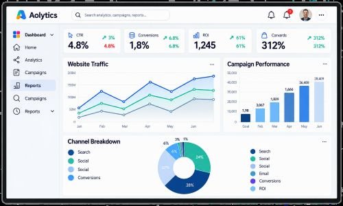 Performance Marketing visual composition