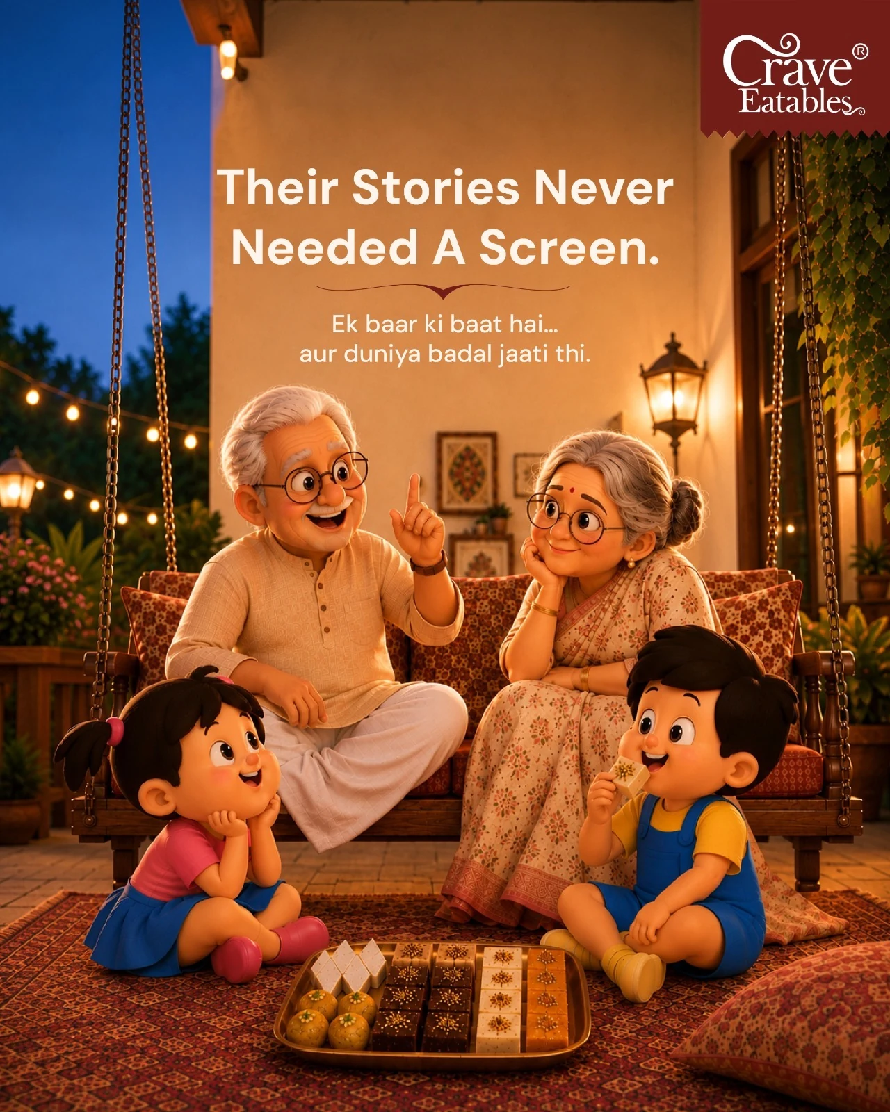 Crave Eatables family storytelling creative